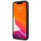 AMG Debossed Lines iPhone 14 Pro Genuine Leather Case, Black