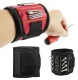 Magnetic Wristband for Tools and Screws, 3 Magnets, Black