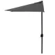 Half Patio Umbrella for Balcony and Terrace 2.7m MultiGarden, Grey