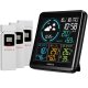 Kienzle 15004 Weather Station with 3 Wireless Sensors, Black