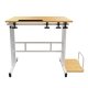 Maclean Mobile Laptop Desk, White, 80x60cm