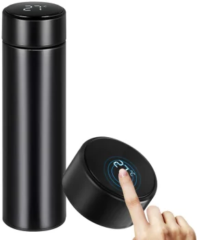 Smart Thermal Mug Bottle Thermos Flask with LCD Temperature Display, 0.5L