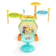 Kids 2-in-1 Drum Kit & Keyboard Piano Set with Microphone & MP3 Input