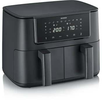 Severin FR 2463 Dual Air Fryer 2x 4 L 2600W, Black