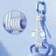 Dudao L25L USB-A to Lightning Cable 1m 30W Silicone Braid White