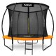 Neo-Sport NS-08C201 dārza batuts ar iekšējo tīklu 252 cm (8ft), oranžs