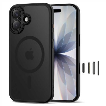 Tech-Protect Magpeak Magsafe CC Phone Case Cover iPhone 17 - Matte Black