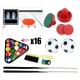 Carruzzo 3-in-1 Rotating Multi Game Table XL Foosball Billiards Air Hockey