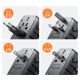 Joyroom JR-TCW01 Travel Wall Charger 17W ( EU / US / UK / JP / AU / CN ), Black