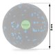 Neo-Sport NS-965 EPP Massage and Fitness Ball 8 cm, Black/Blue