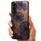 Tech-Protect Lamano MagSafe Case for Samsung Galaxy A57 5G - Brown and Purple