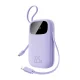 Baseus EnerFill FC21 Qpow 3 Ultra 20000mAh 22.5W Powerbank with Digital Display and Cable Included - Purple