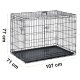 Pethaus PH-202 Foldable Dog Crate 107 x 71 x 77 cm, Size L