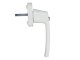 Universal Locking Window Handle with Key for Child Safety, White