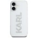 Karl Lagerfeld IML Rhinestones Logo Case for iPhone 16, Transparent