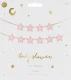 Light Pink Star Banner Baby Shower, 290x16.5 cm