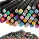 Double-Sided Alcohol Markers in Case, 120 pcs with Stand