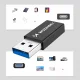 Wozinsky WAAC-01 USB-A to USB-C OTG Adapter, 10 Gbps, 3A, Black