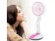 Wireless Foldable Desk Fan with LED Lamp, 5W, Pink