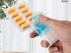 Portable Tablet Dispenser, Pill Remover, Blister Squeezer, Blue