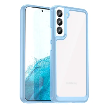 Dėklas Samsung Galaxy S23+ Outer Space Case su lanksčiu rėmeliu, mėlynas