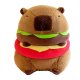 Capybara Burger Plush Toy, Soft Stuffed Animal Cuddle Pillow, 30 cm
