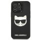 Apple iPhone 13 Pro 6.1\" Karl Lagerfeld 3D Rubber Choupette Case Cover (KLHCP13LCH3DBK), Black