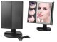 LED Lighted Makeup Mirror with 3x 5x 10x Magnification, Black