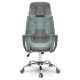 Sofotel Praga Ergonomic Mesh Office Chair with Headrest, Light Blue