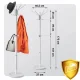 Massido 684301 Freestanding Coat Rack with Marble Base