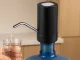Electric Water Dispenser Pump for 5 Gallon Bottles, Rechargeable, Black