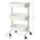 Cosmetic Trolley Table HS-05, White