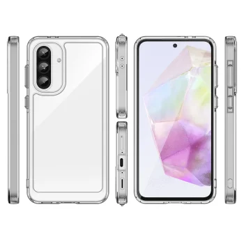 Samsung Galaxy A56 ( SM-A566B / DS ) Outer Space TPU Case Cover, Transparent