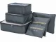 Packing Cubes for Suitcases, Set of 6 Travel Organizers, Grey