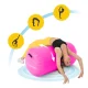 4FIZJO Air Barrel Inflatable Gymnastics Roller 75 cm, pink