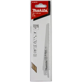 Makita B-05175 BIM 150/6Z Reciprocating Saw Blades, 5-Piece Set