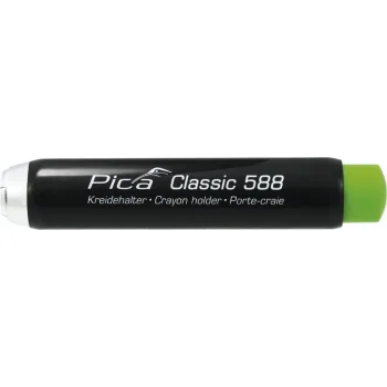 Pica Chalk Holder for 11-12mm Chalk, Black / Green