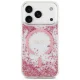 Guess Resin Bottom Glitter MagSafe Case for iPhone 17 Pro, Pink