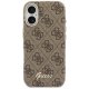 Чехол Guess 4G Script с MagSafe для iPhone 17 – коричневый