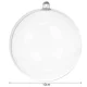 Ruhhy 10cm Transparent Fillable Christmas Baubles, 5 pcs