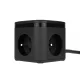 Huslog Cube Power Strip with PD 20W Fast Charger, Black