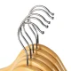 Ruhhy 00024492 Wooden Clothes Hangers, 10 pcs, Brown