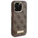 Guess iPhone 16 Pro Max Case 4G Logo Plate MagSafe, Brown