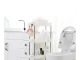 Bathroom / Kitchen Rolling Storage Cart, 4 Tiers, White