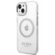 Guess Metal Outline MagSafe Case for iPhone 14 6.1\" Silver