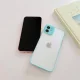 Milky Case Silicone Flexible Case for Samsung Galaxy A22 4G, Translucent, Blue