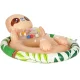 INTEX 59570 Baby Swim Float with Seat Sloth Pool Ring for Toddlers up to 23 kg 3-4 Yrs