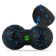 Neo-Sport NS-966 Double Massage and Fitness Ball, Black/Blue
