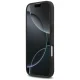Mercedes iPhone 17 Case Leather Large Laurel Leave MagSafe, Black