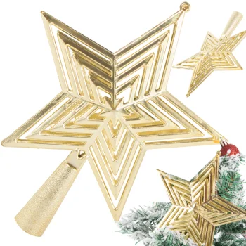 Gold Christmas Tree Ornament - Shatterproof Star